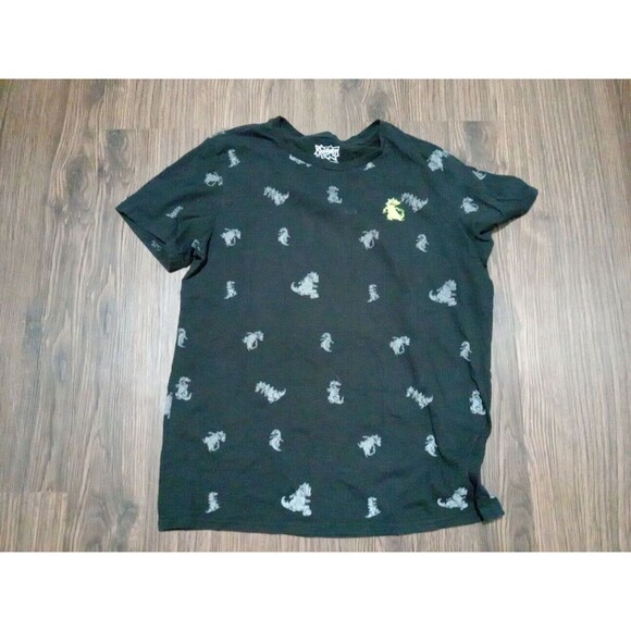 Rugrats Dinosaur Embroidered Graphic Print T Shirt Womens Size Large Black - Picture 1 of 6